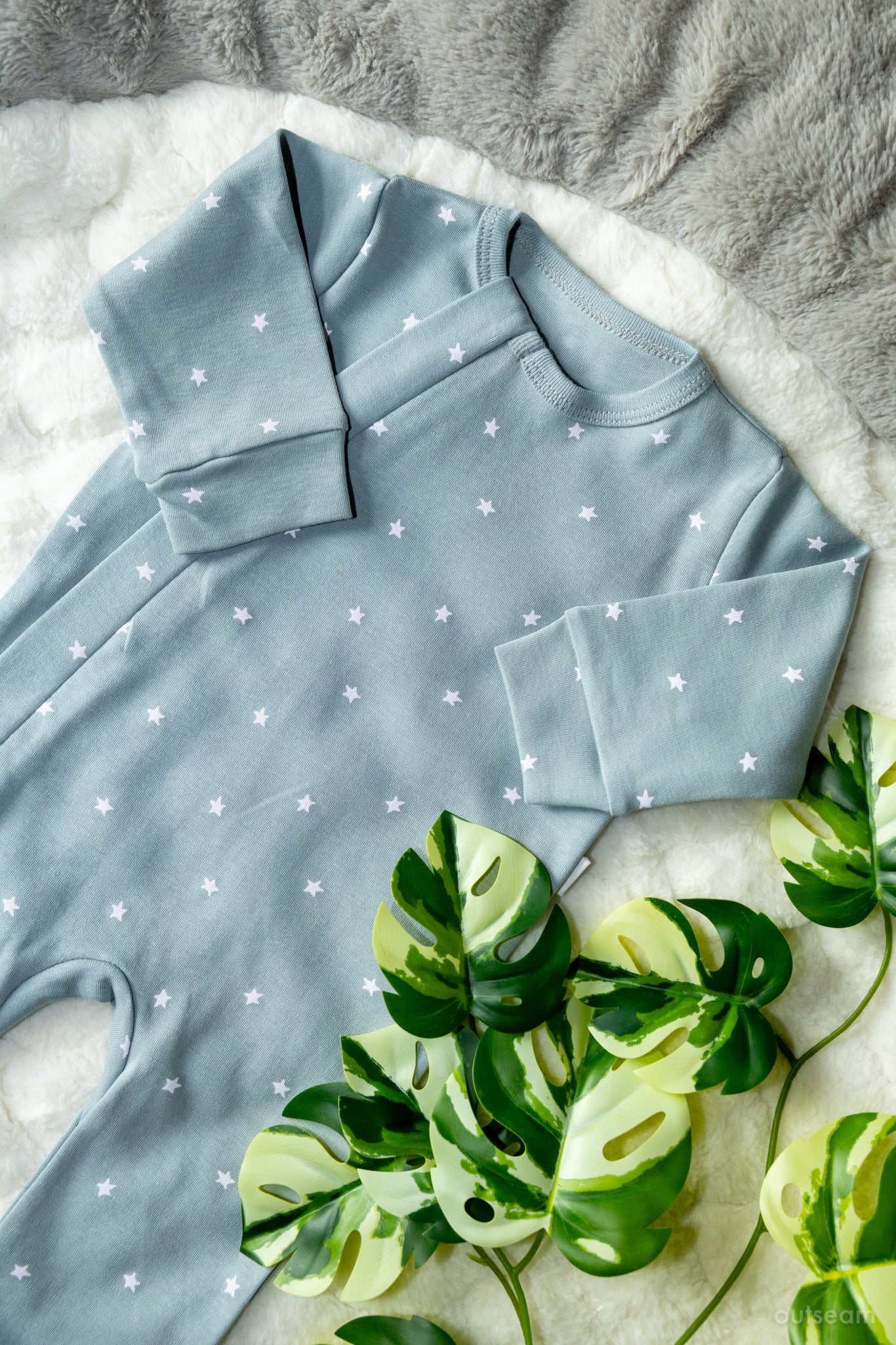 Outseam Romper Grey — detail view 3