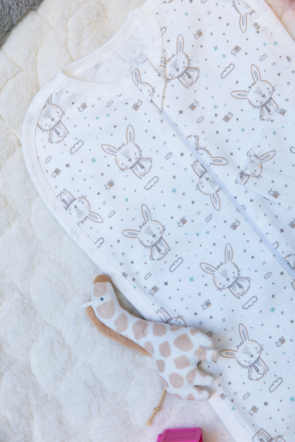 Outseam Newborn Sleep Cocoon Rabbit — detail view 3